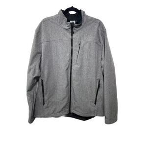 Men's Champion Venture Dry Jacket Coat Gray‎ Black Full Zipper XXL Pockets